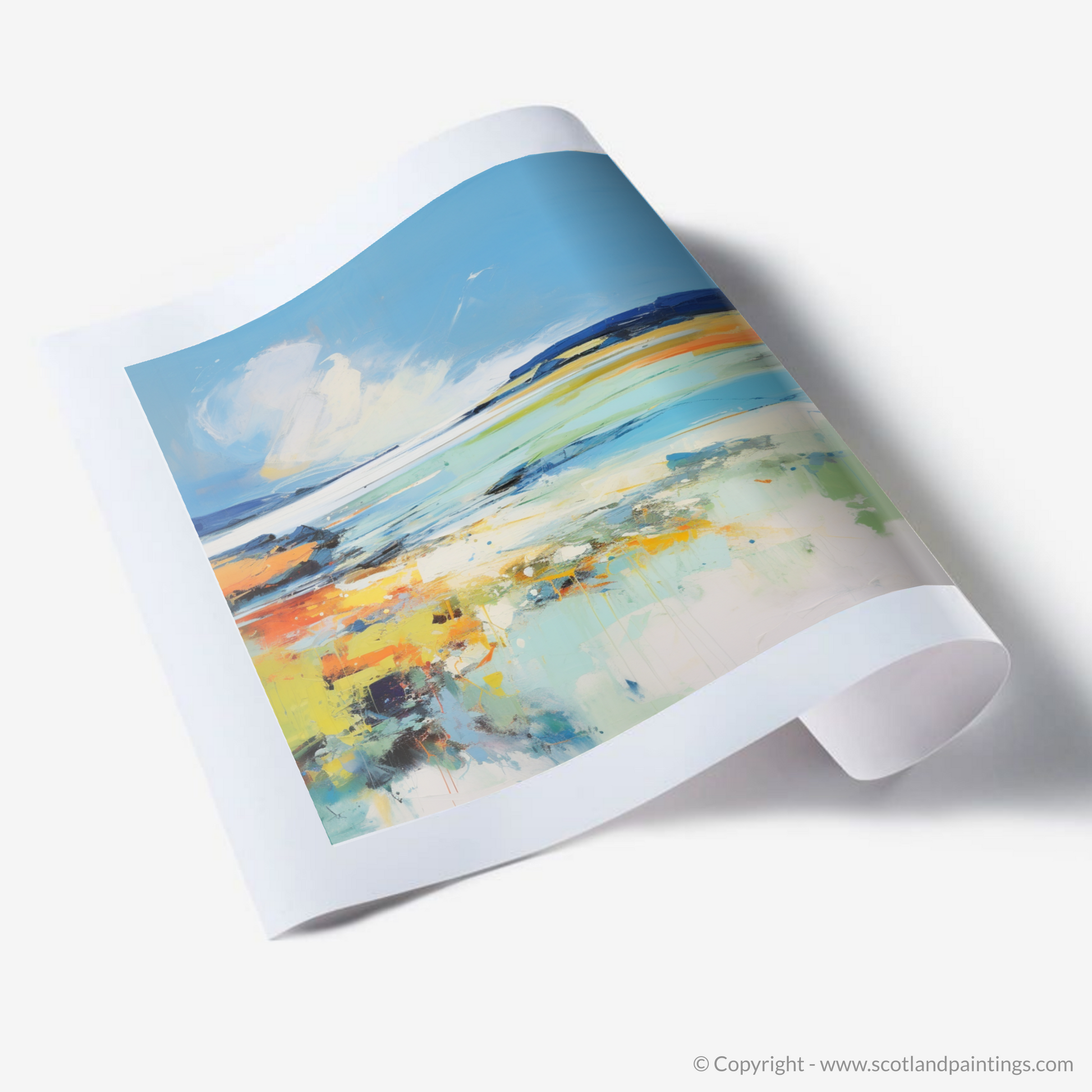 Art Print of Isle of Tiree, Inner Hebrides in summer