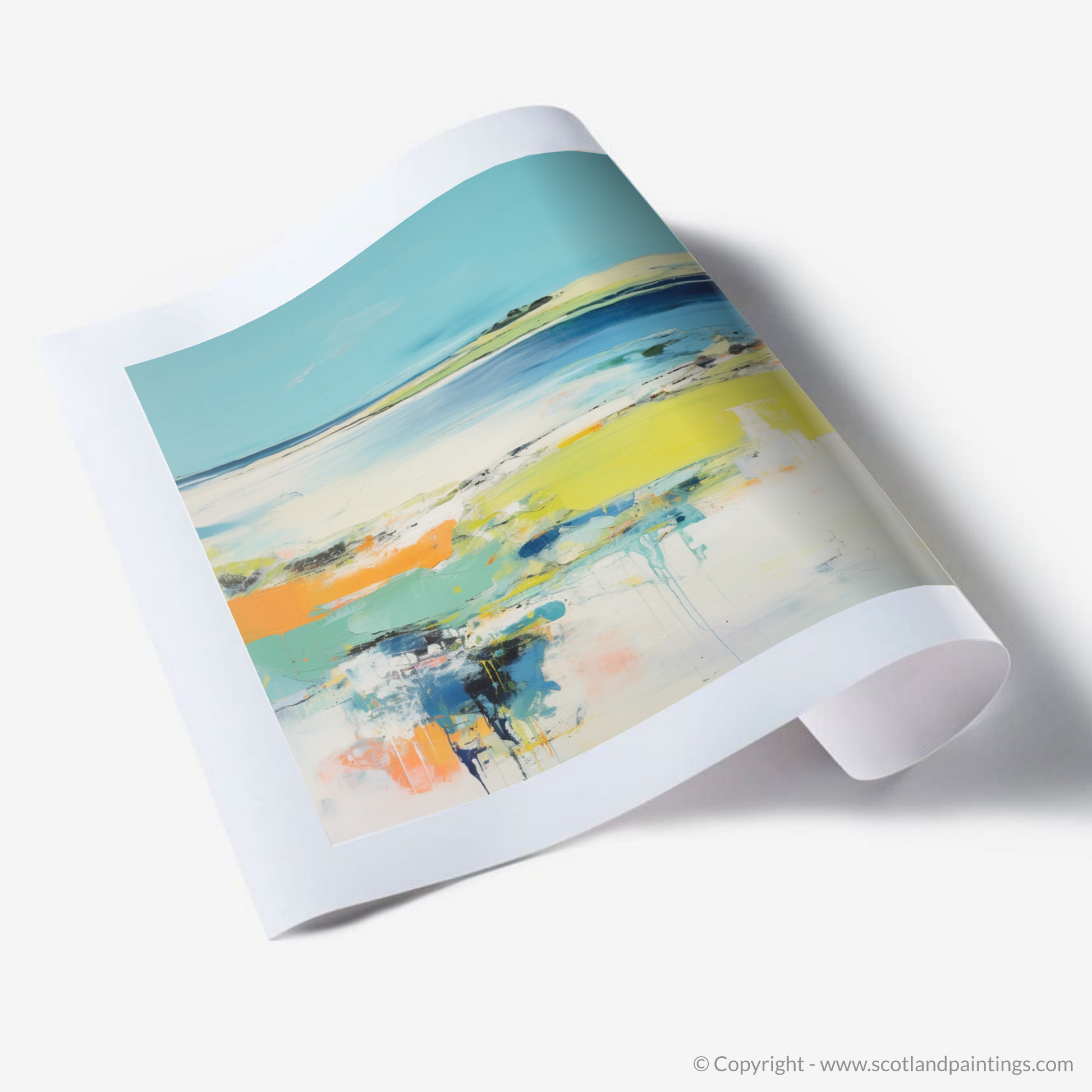 Art Print of Isle of Tiree, Inner Hebrides in summer