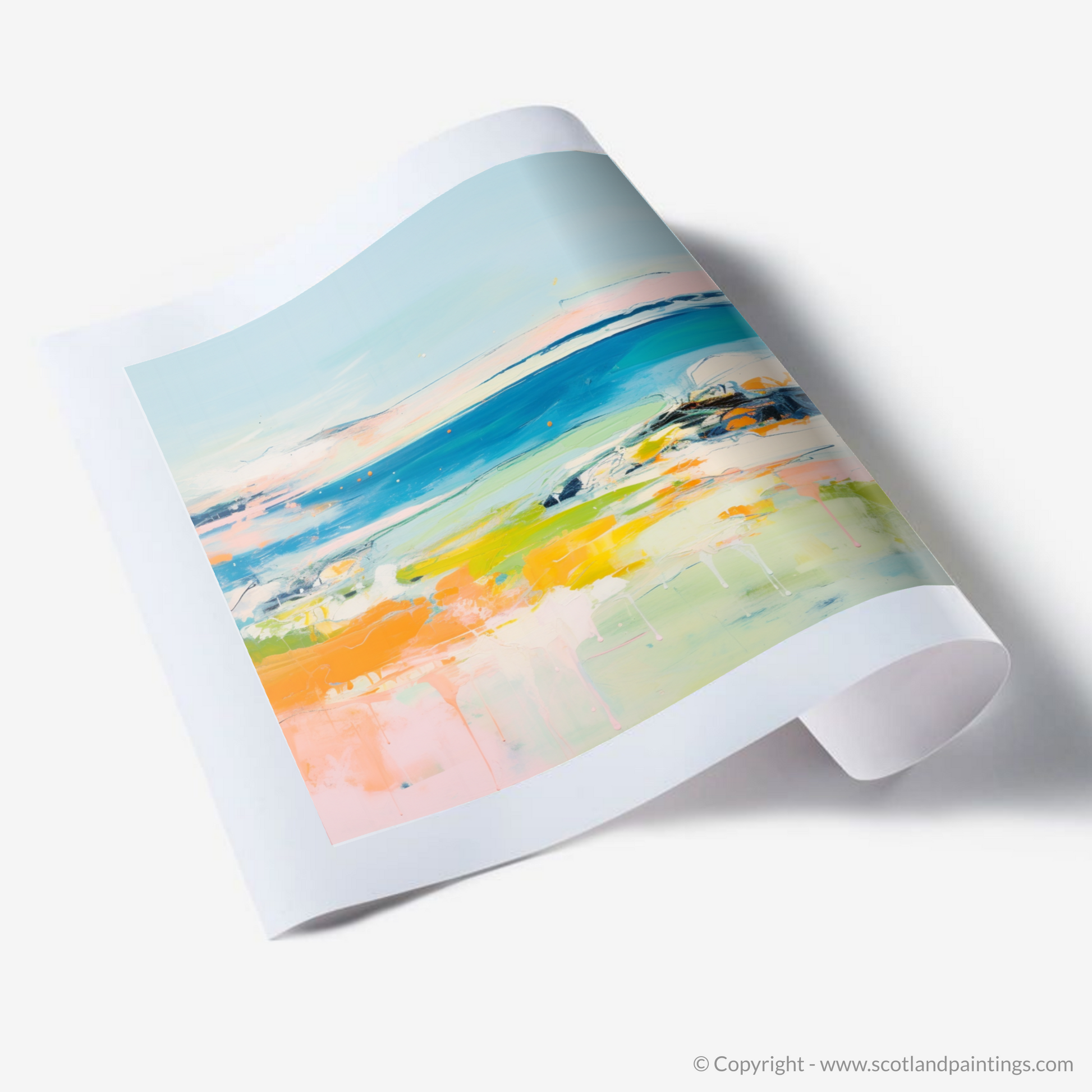 Art Print of Isle of Tiree, Inner Hebrides in summer