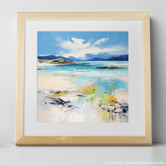 Painting and Art Print of Seilebost Beach, Isle of Harris in summer. Summer Serenade at Seilebost Beach.