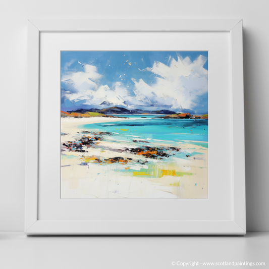 Painting and Art Print of Seilebost Beach, Isle of Harris in summer. Summer Serenade at Seilebost Beach.