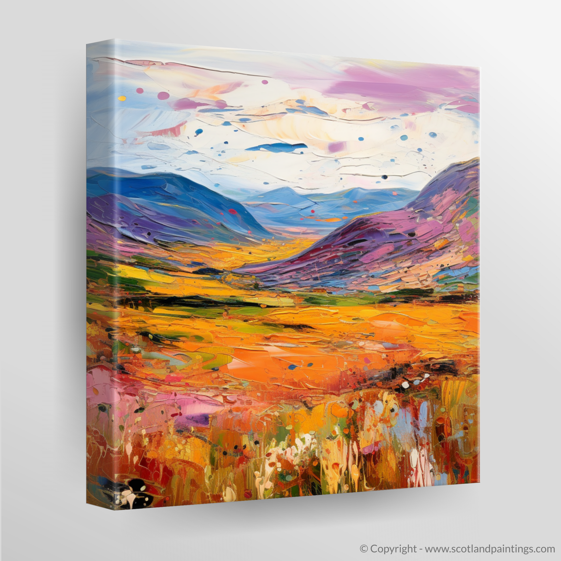 Canvas Print of Glen Roy, Highlands in summer