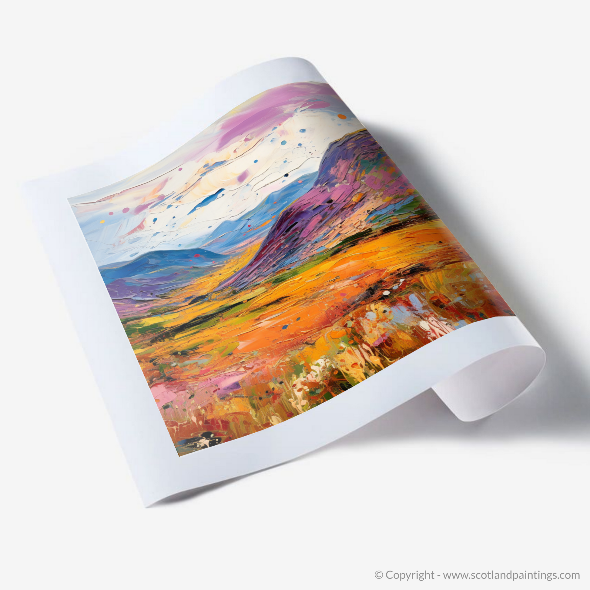 Art Print of Glen Roy, Highlands in summer