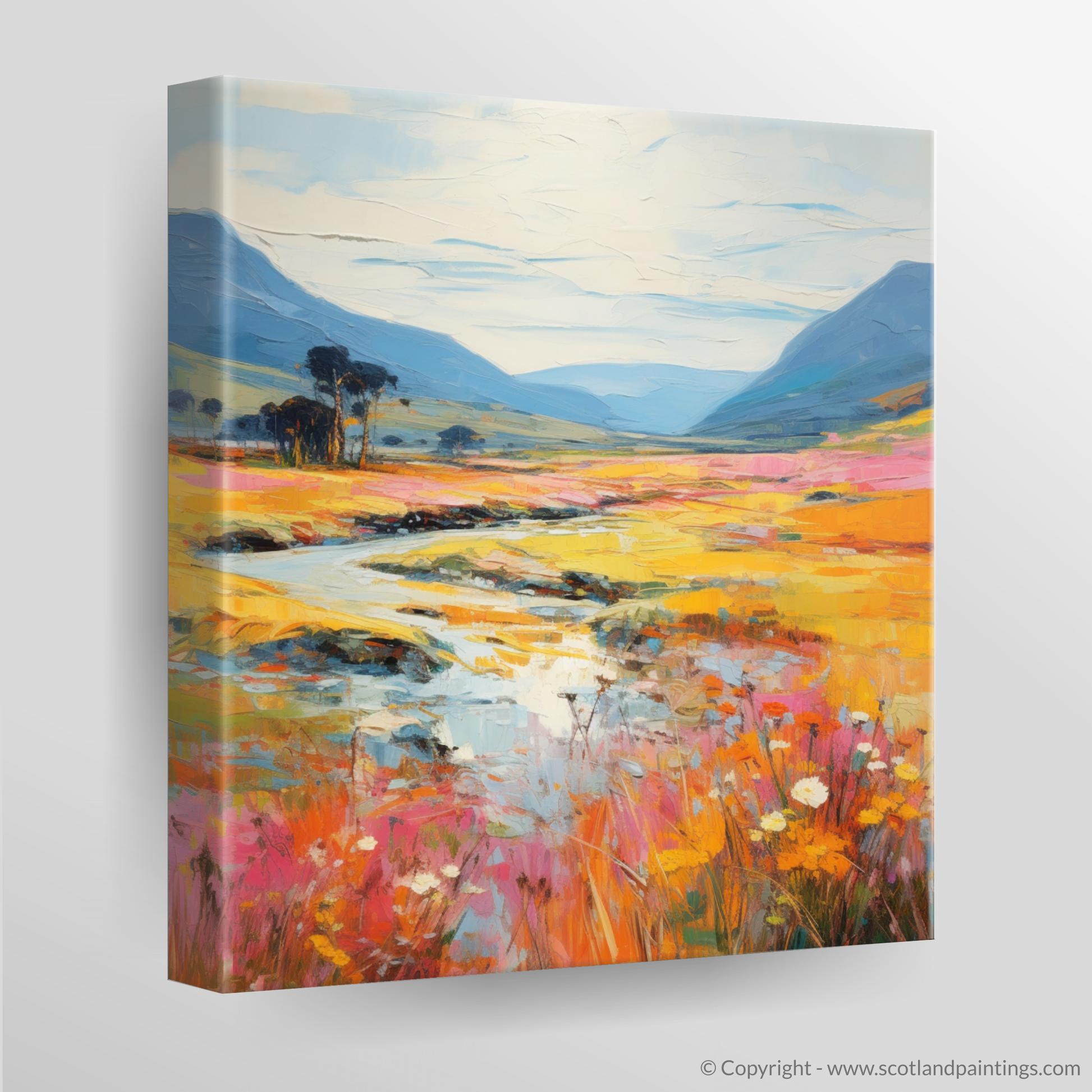 Canvas Print of Glen Roy, Highlands in summer
