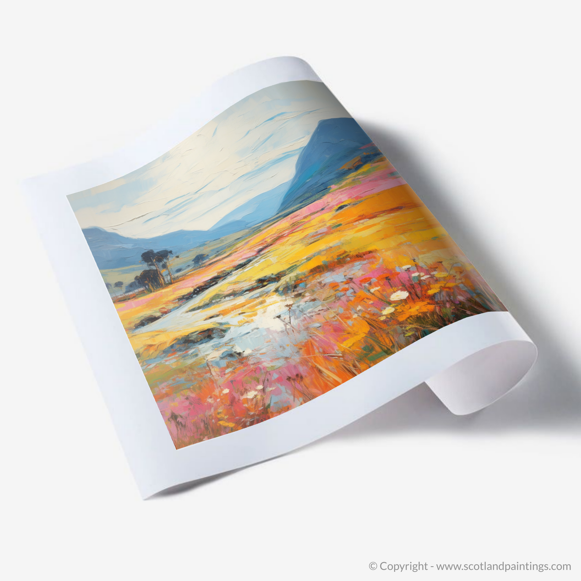 Art Print of Glen Roy, Highlands in summer