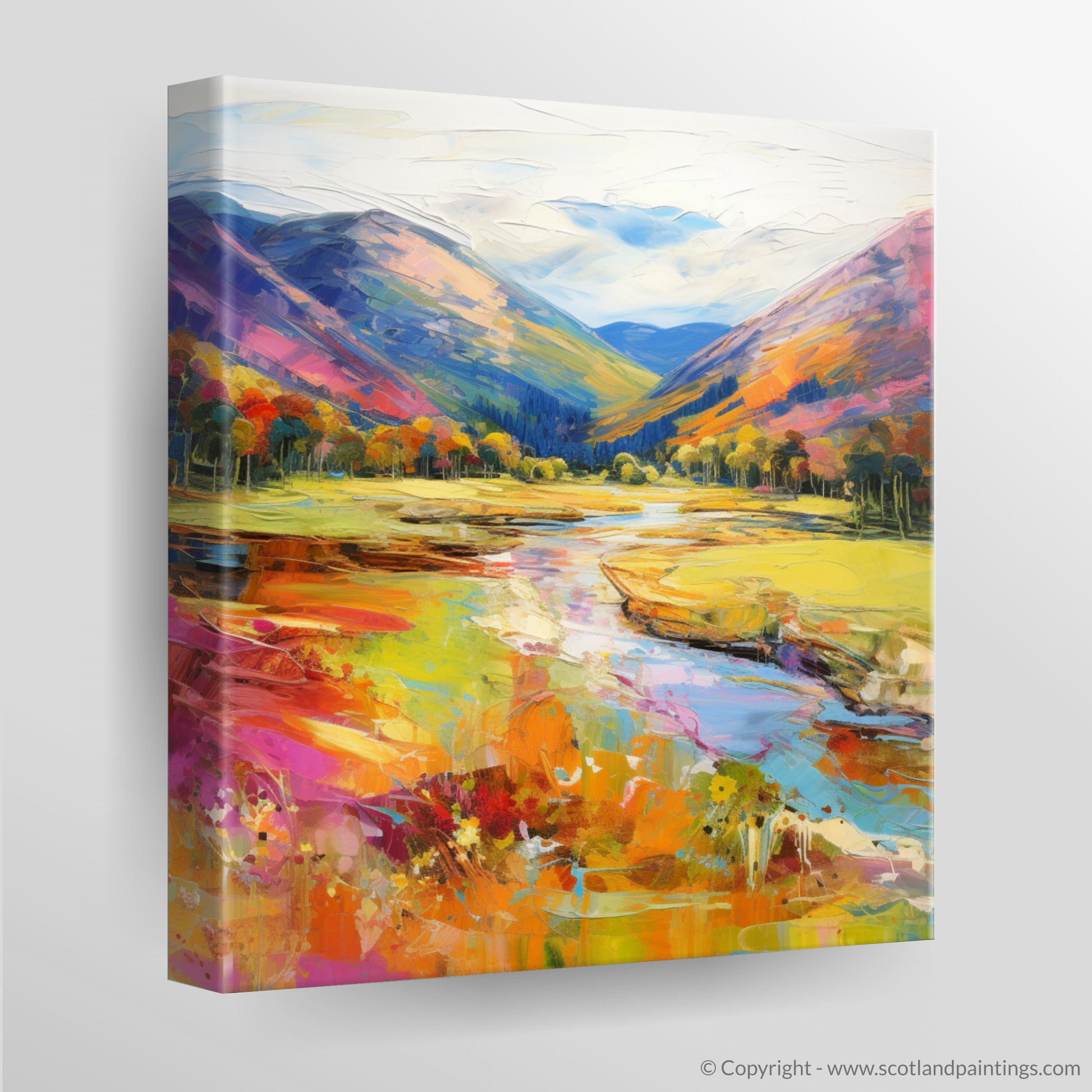 Canvas Print of Glen Roy, Highlands in summer