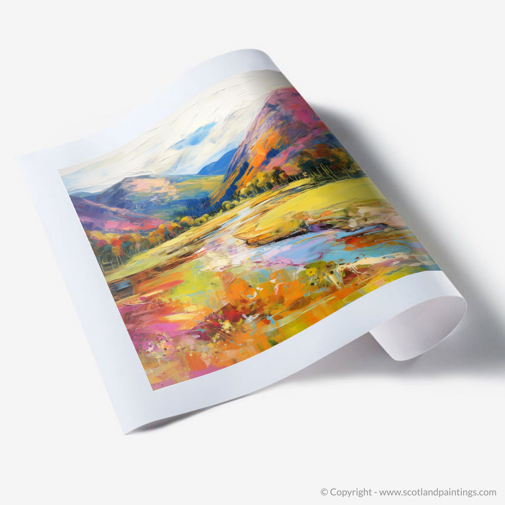 Art Print of Glen Roy, Highlands in summer