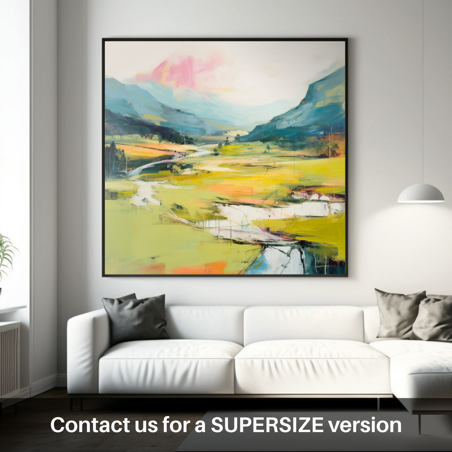 Huge supersize print of Glen Tilt, Perthshire in summer