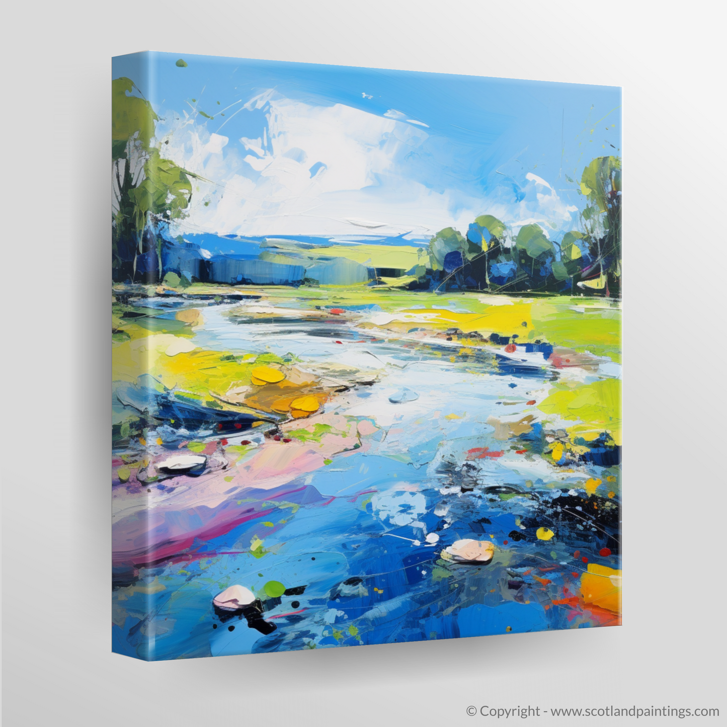 Canvas Print of River Dee, Aberdeenshire in summer