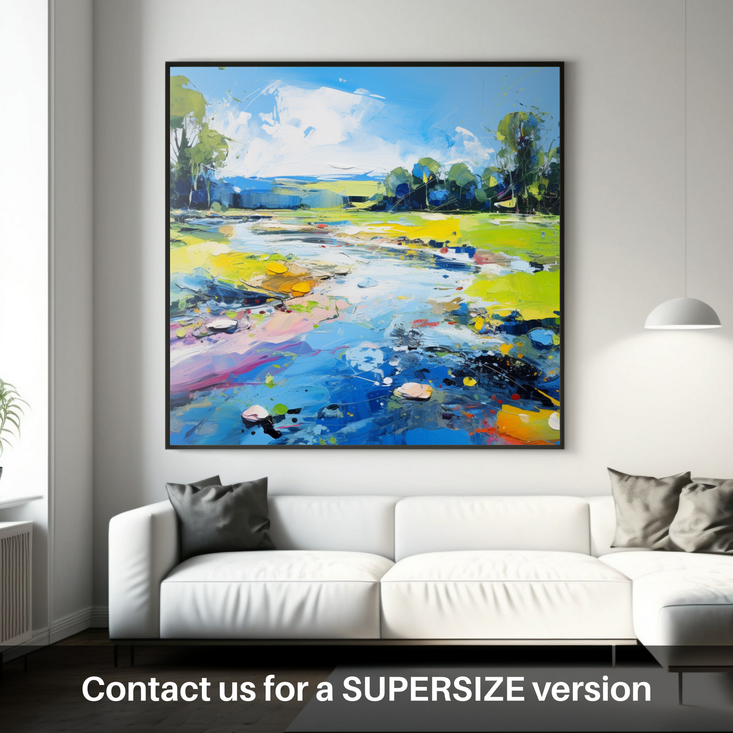 Huge supersize print of River Dee, Aberdeenshire in summer