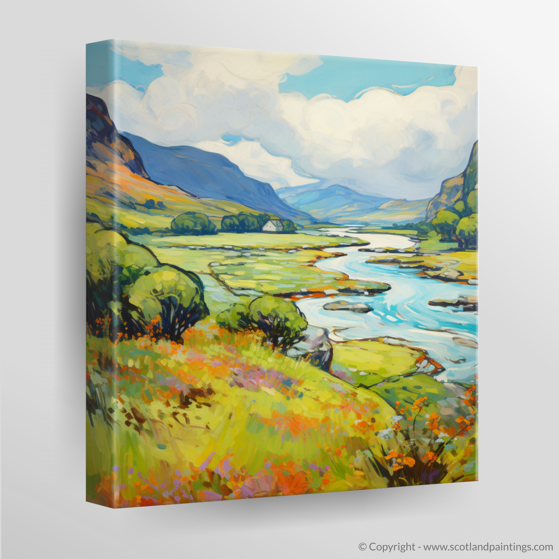 Canvas Print of Glen Falloch, Argyll and Bute in summer