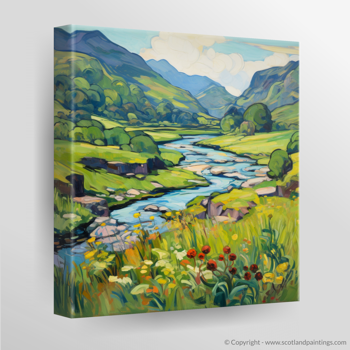 Canvas Print of Glen Falloch, Argyll and Bute in summer