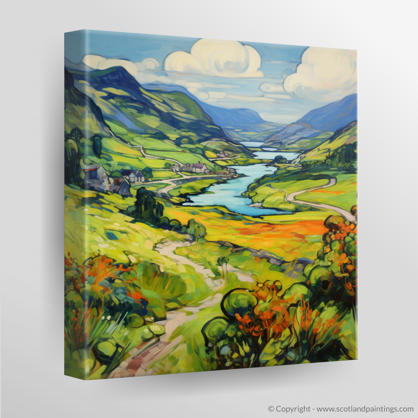 Canvas Print of Glen Falloch, Argyll and Bute in summer