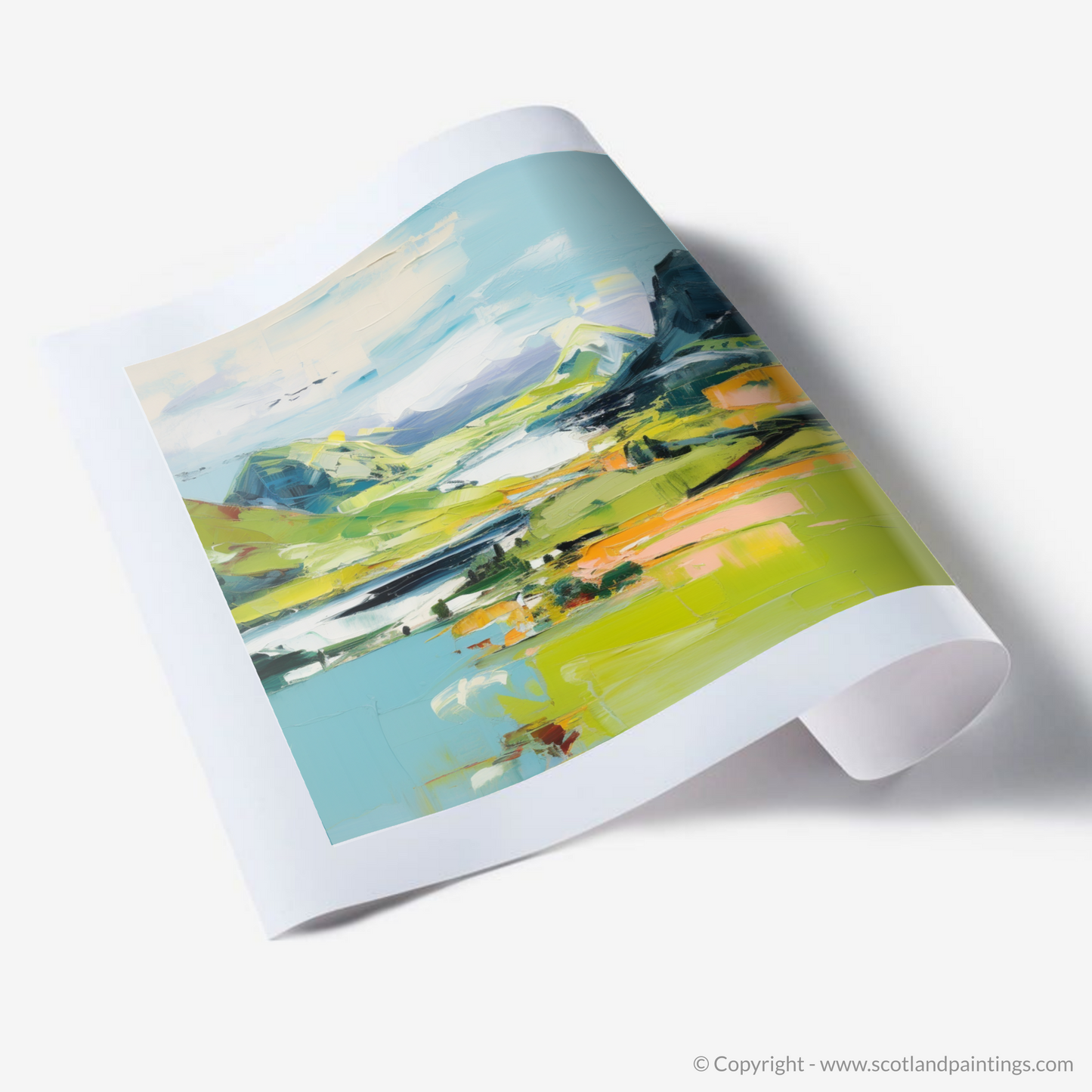 Art Print of Loch Glencoul, Sutherland in summer