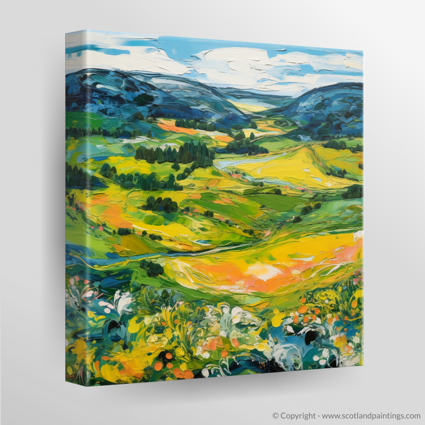 Canvas Print of Glenlivet, Moray in summer