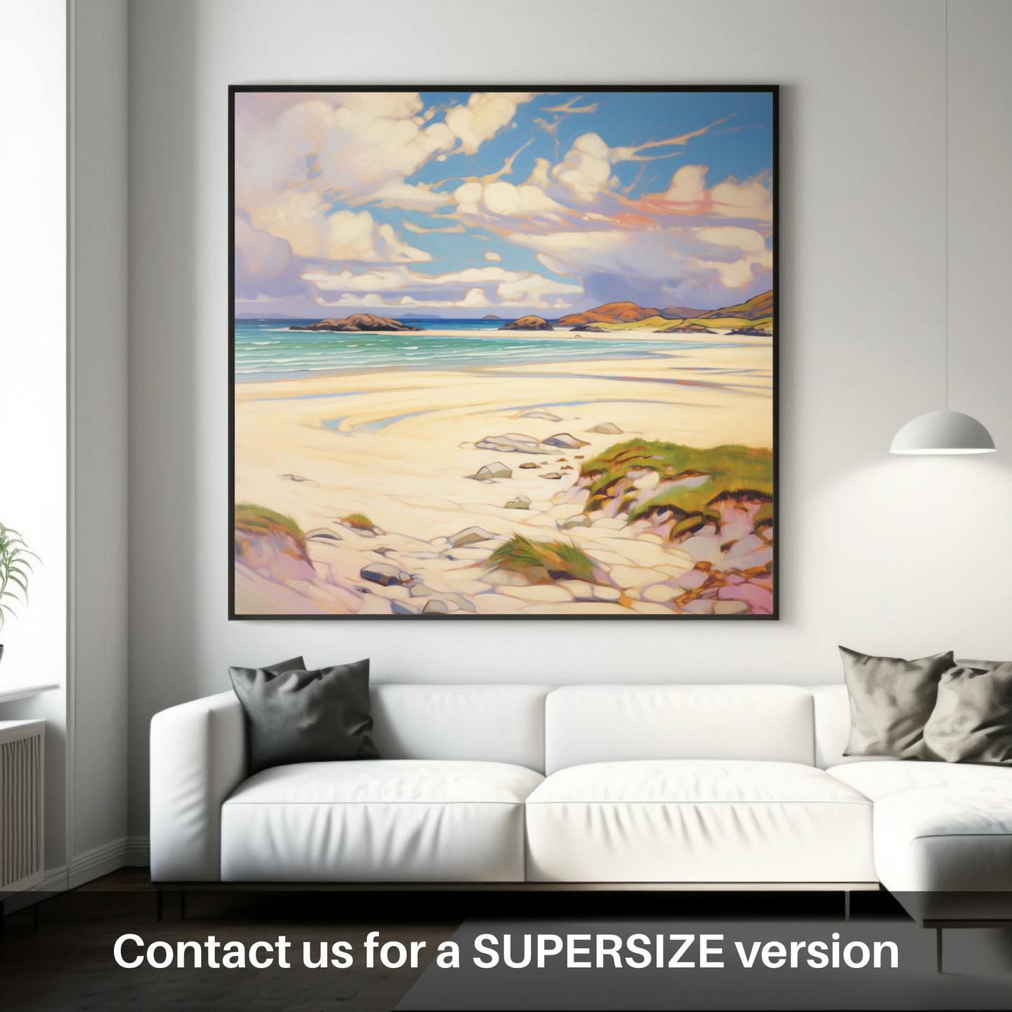 Huge supersize print of Luskentyre Sands, Isle of Lewis in summer