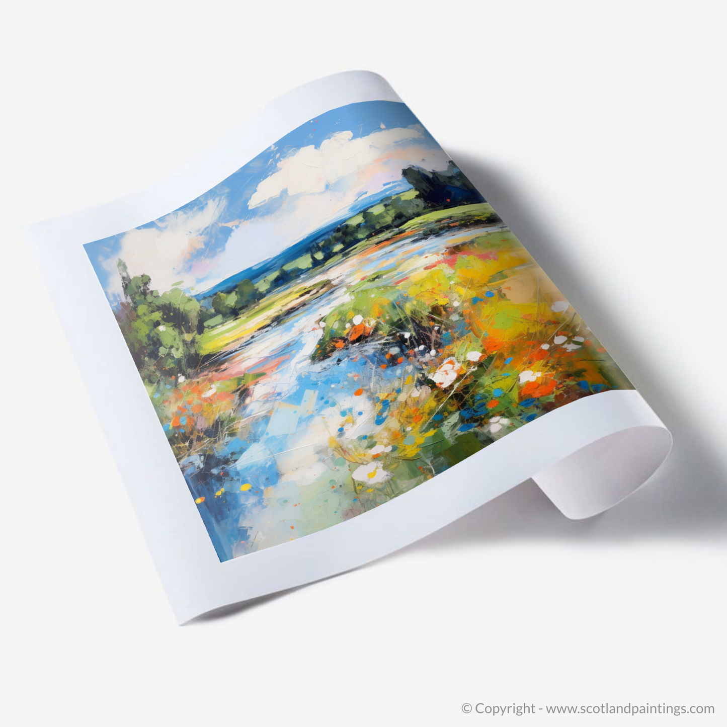 Art Print of River Lyon, Perthshire in summer