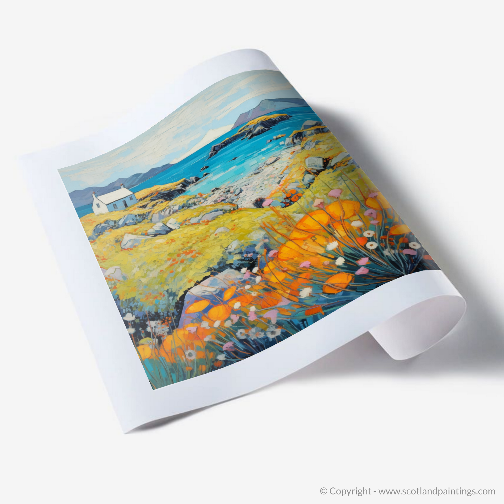 Art Print of Isle of Scalpay, Outer Hebrides in summer