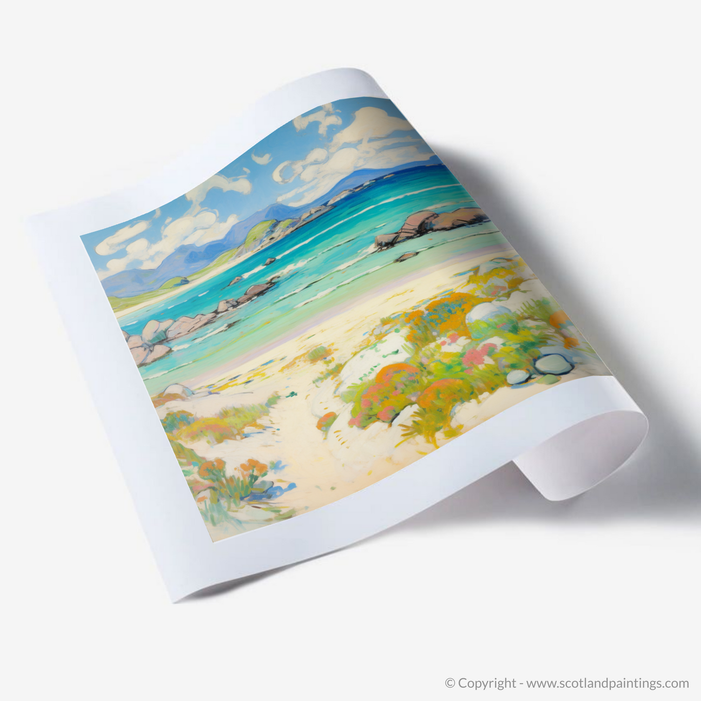 Art Print of Mellon Udrigle Beach, Wester Ross in summer