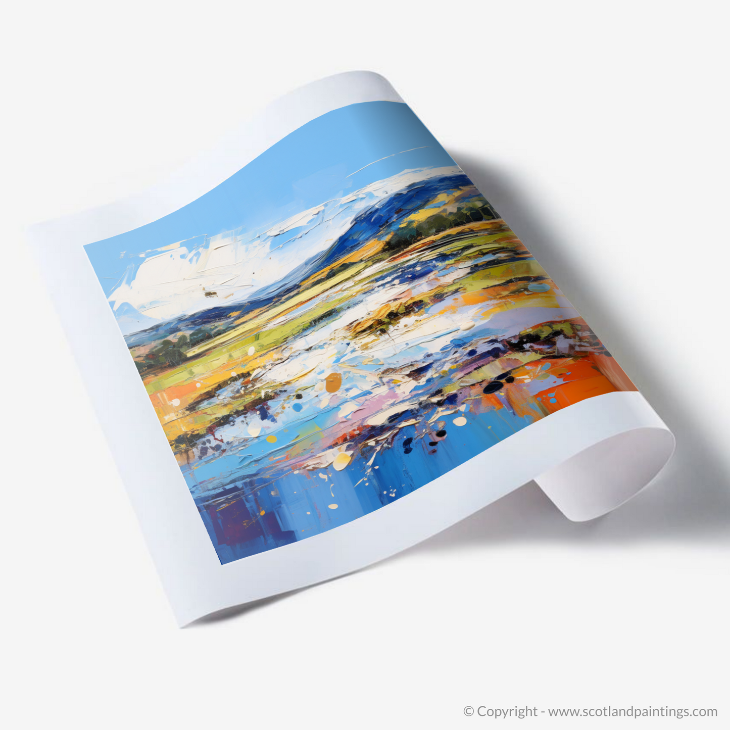 Art Print of Loch Doon, Ayrshire in summer