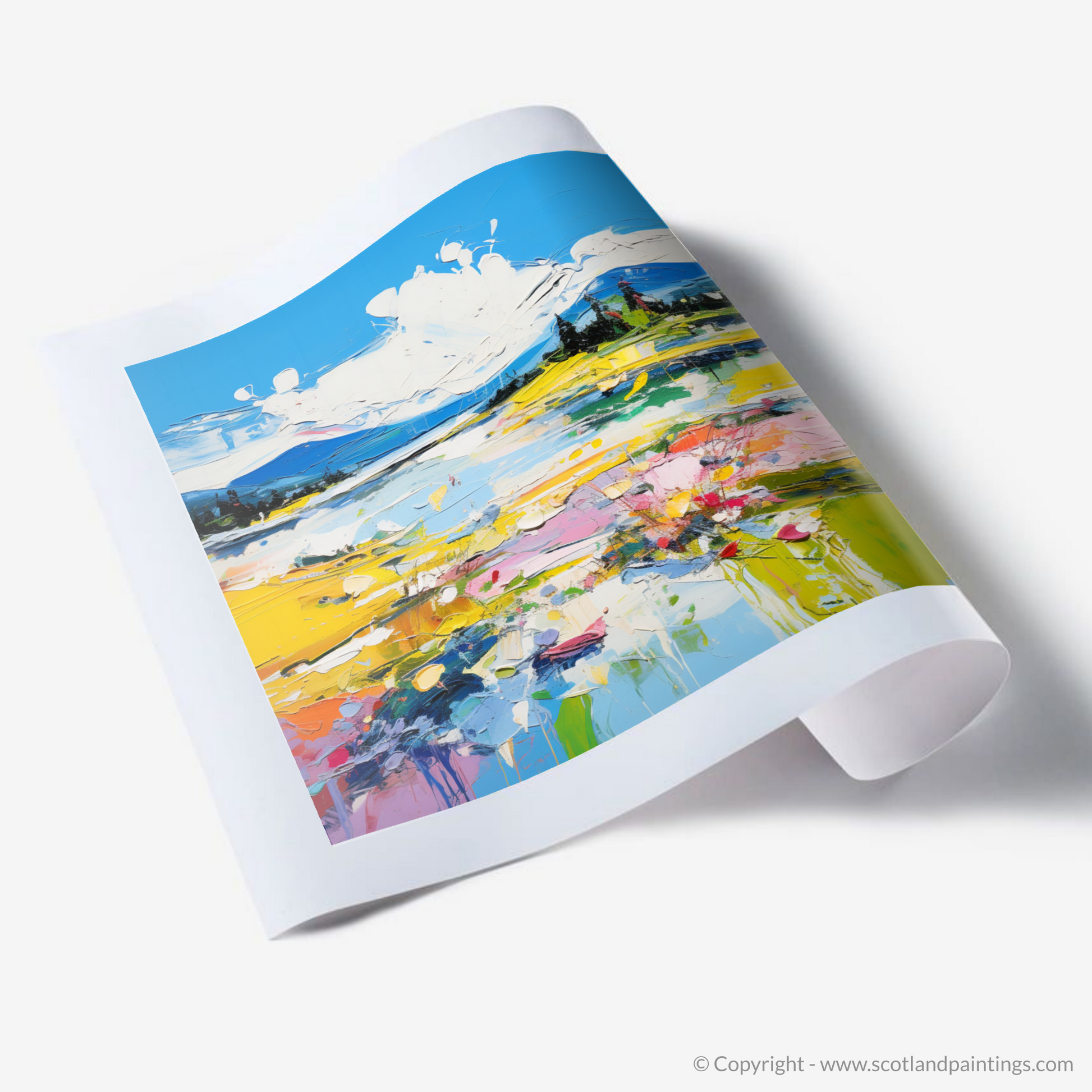 Art Print of Loch Doon, Ayrshire in summer