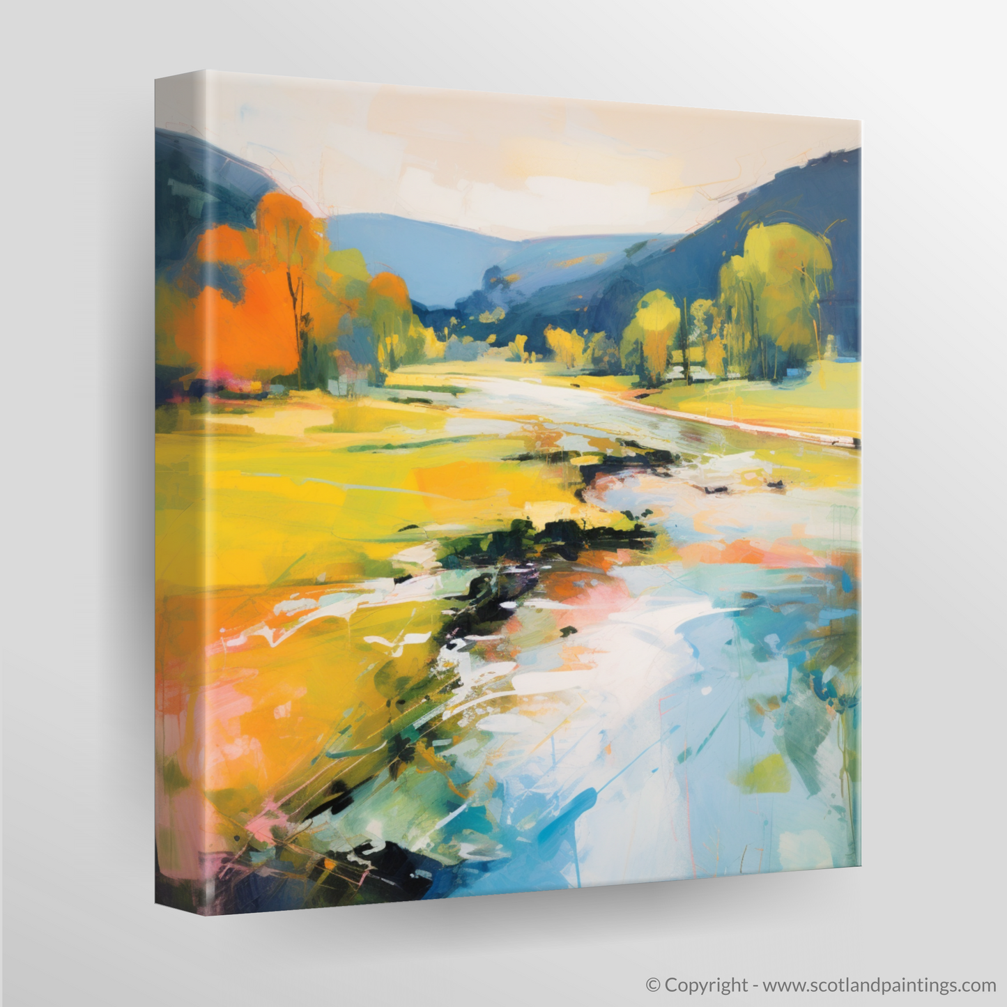 Canvas Print of River Earn, Perthshire in summer