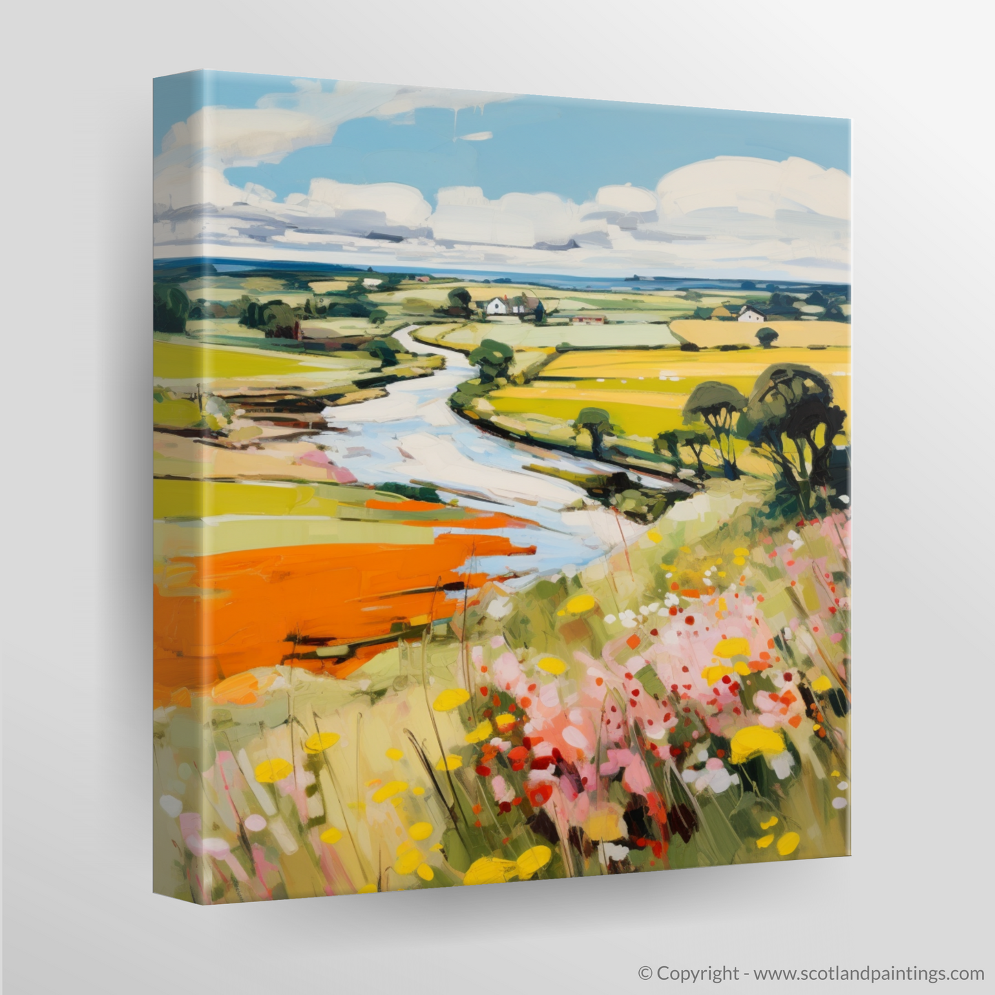 Canvas Print of Glenesk, Angus in summer