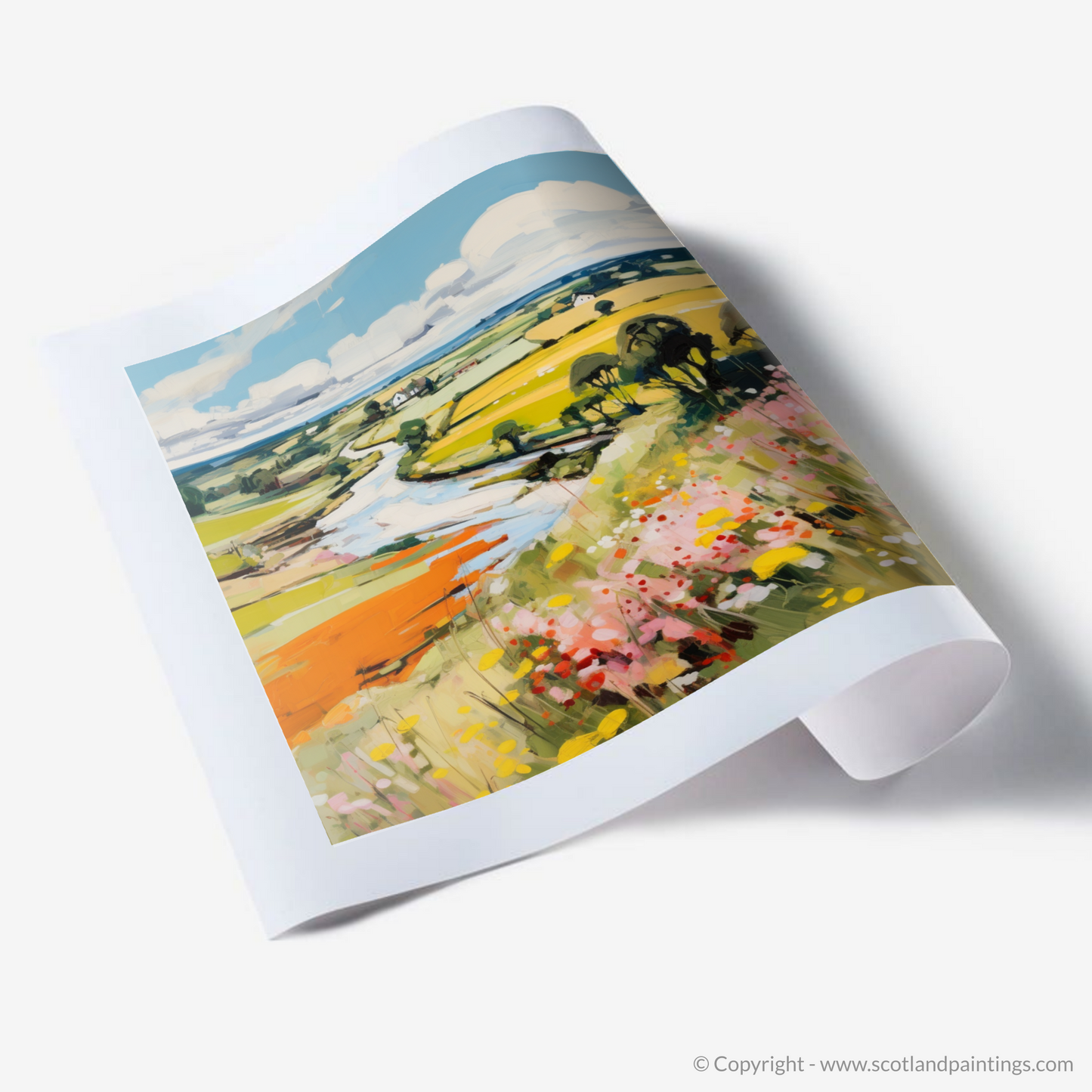 Art Print of Glenesk, Angus in summer