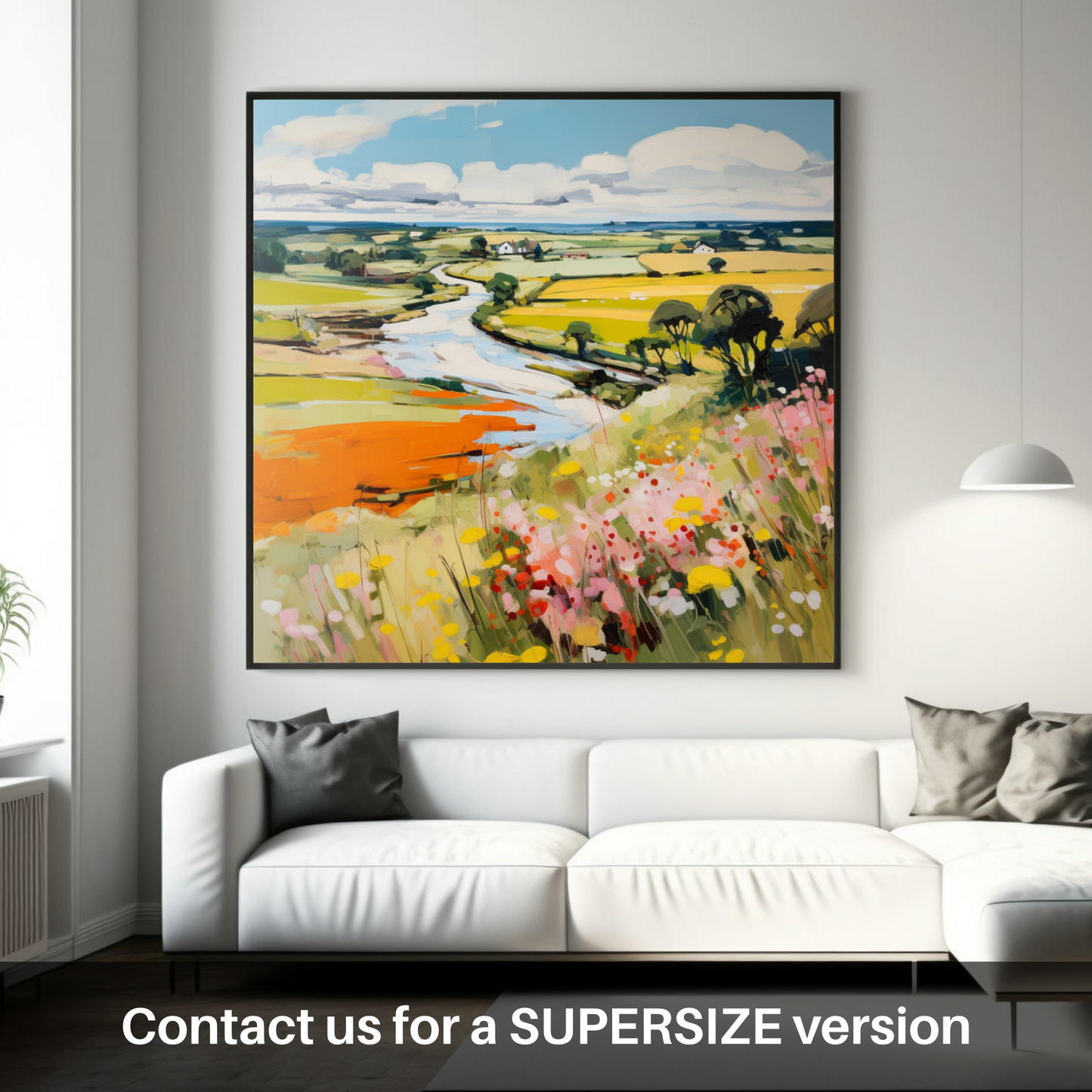 Huge supersize print of Glenesk, Angus in summer