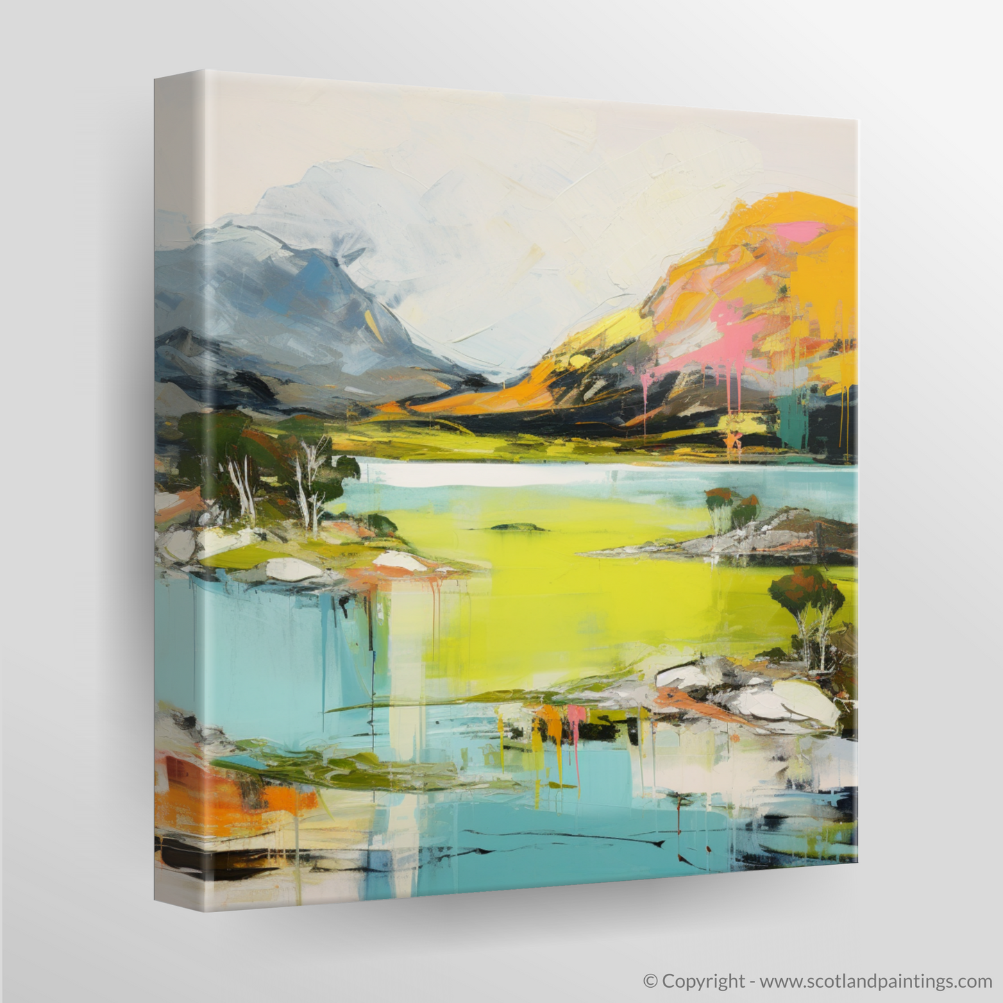 Canvas Print of Loch Maree, Wester Ross in summer