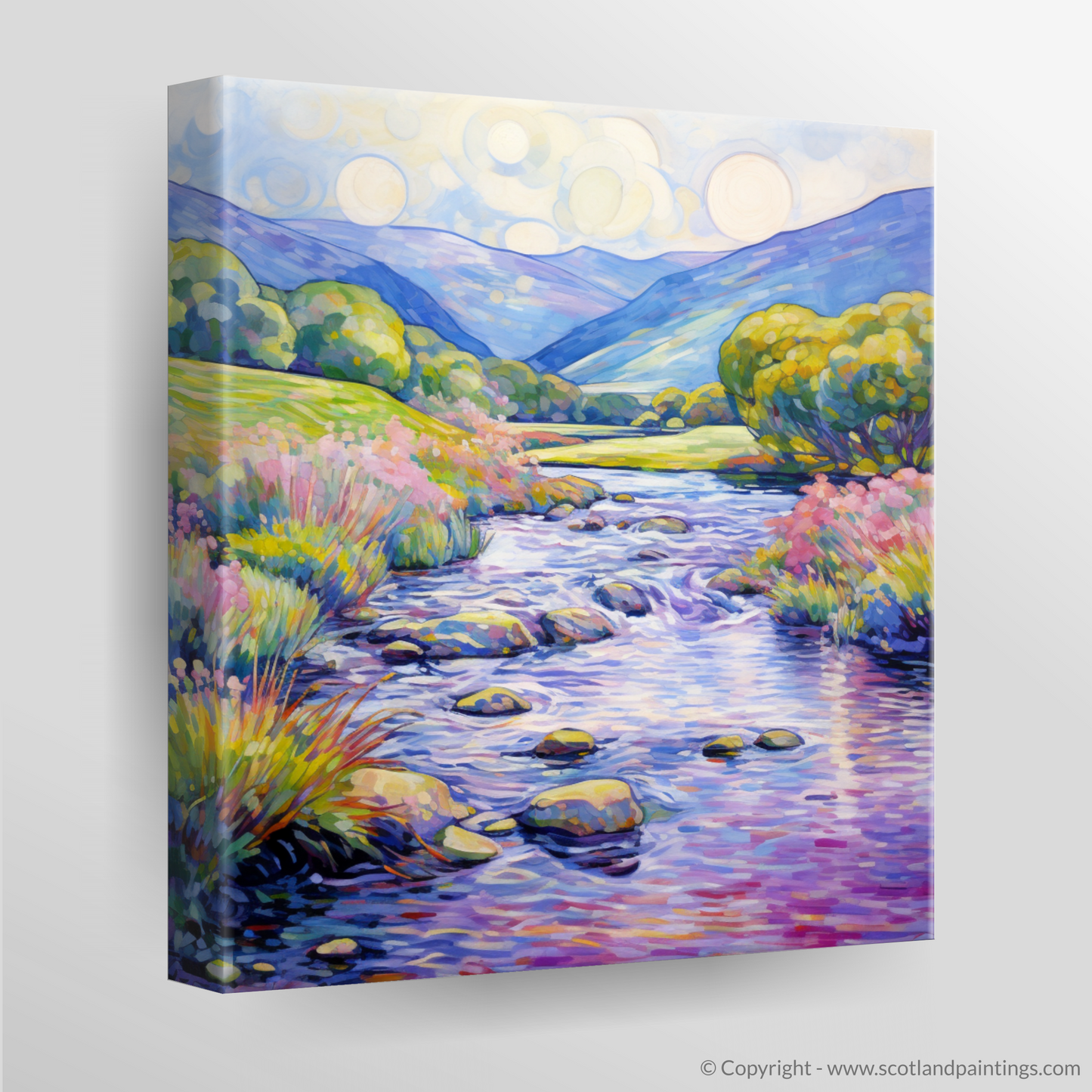 Canvas Print of River Orchy, Argyll and Bute in summer