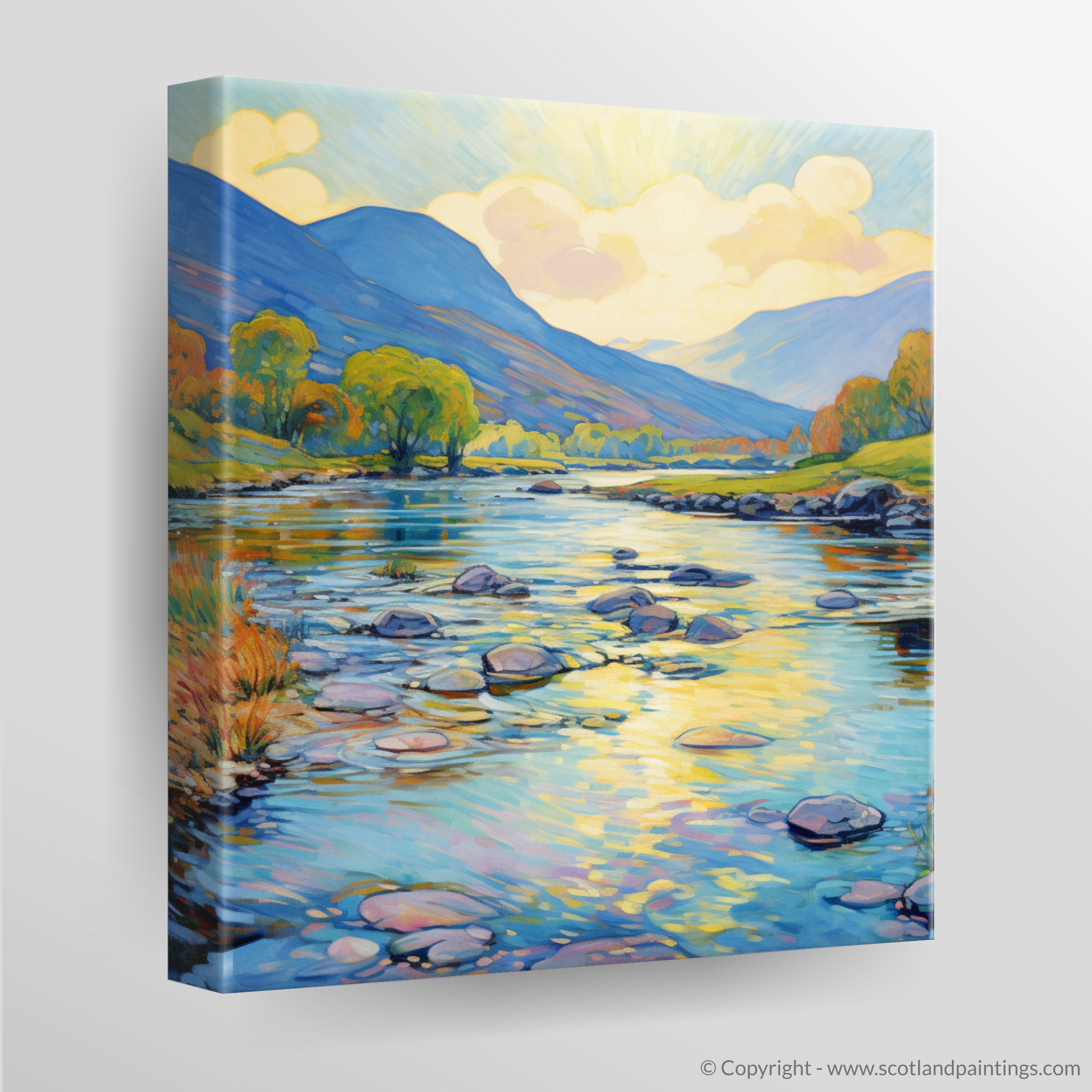 Canvas Print of River Orchy, Argyll and Bute in summer