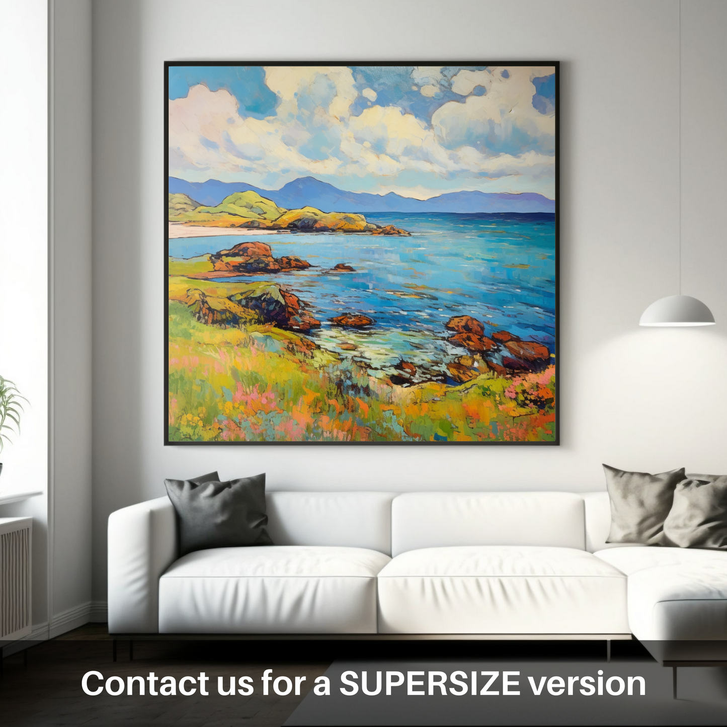 Huge supersize print of Isle of Jura, Inner Hebrides in summer