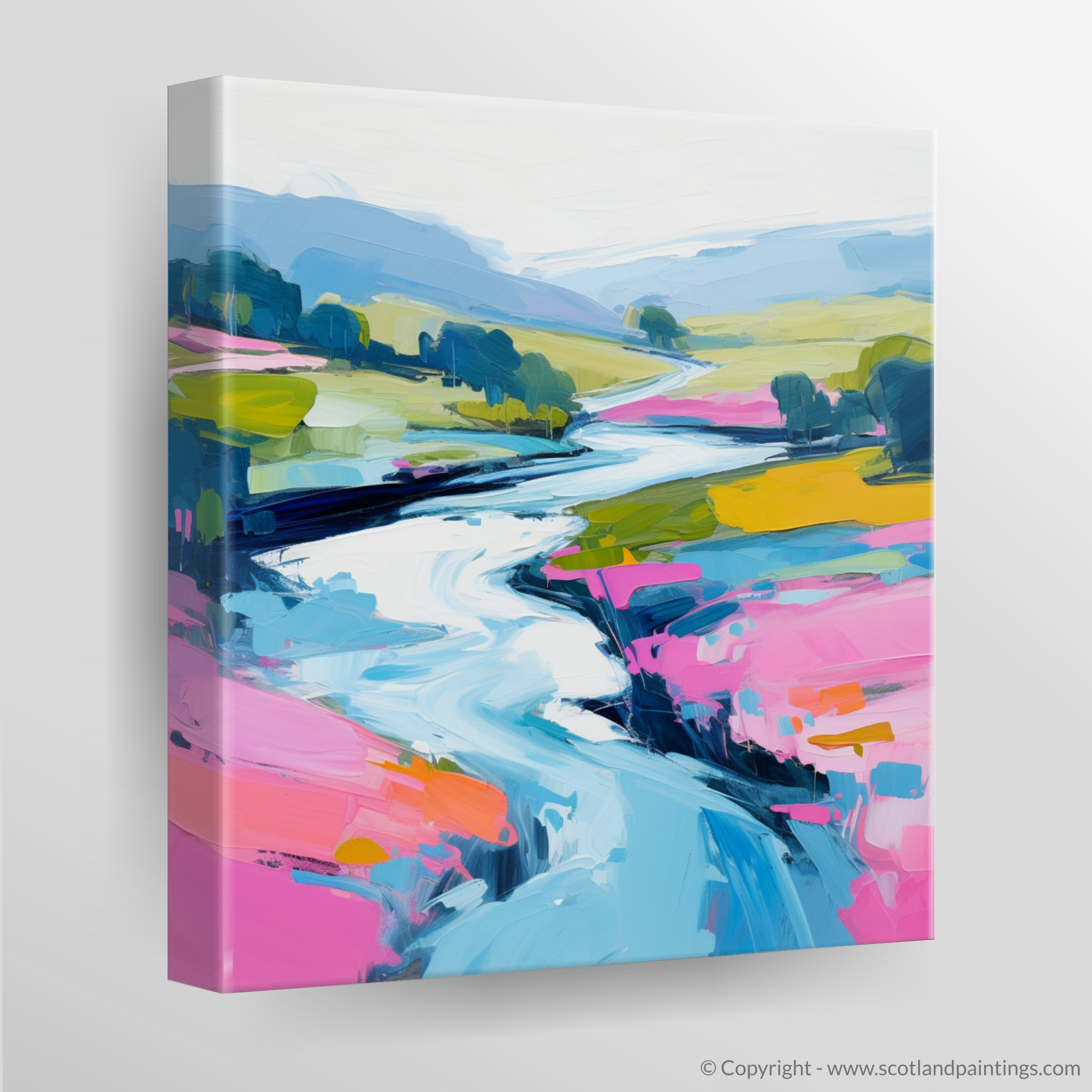 Canvas Print of River Garry, Highlands in summer