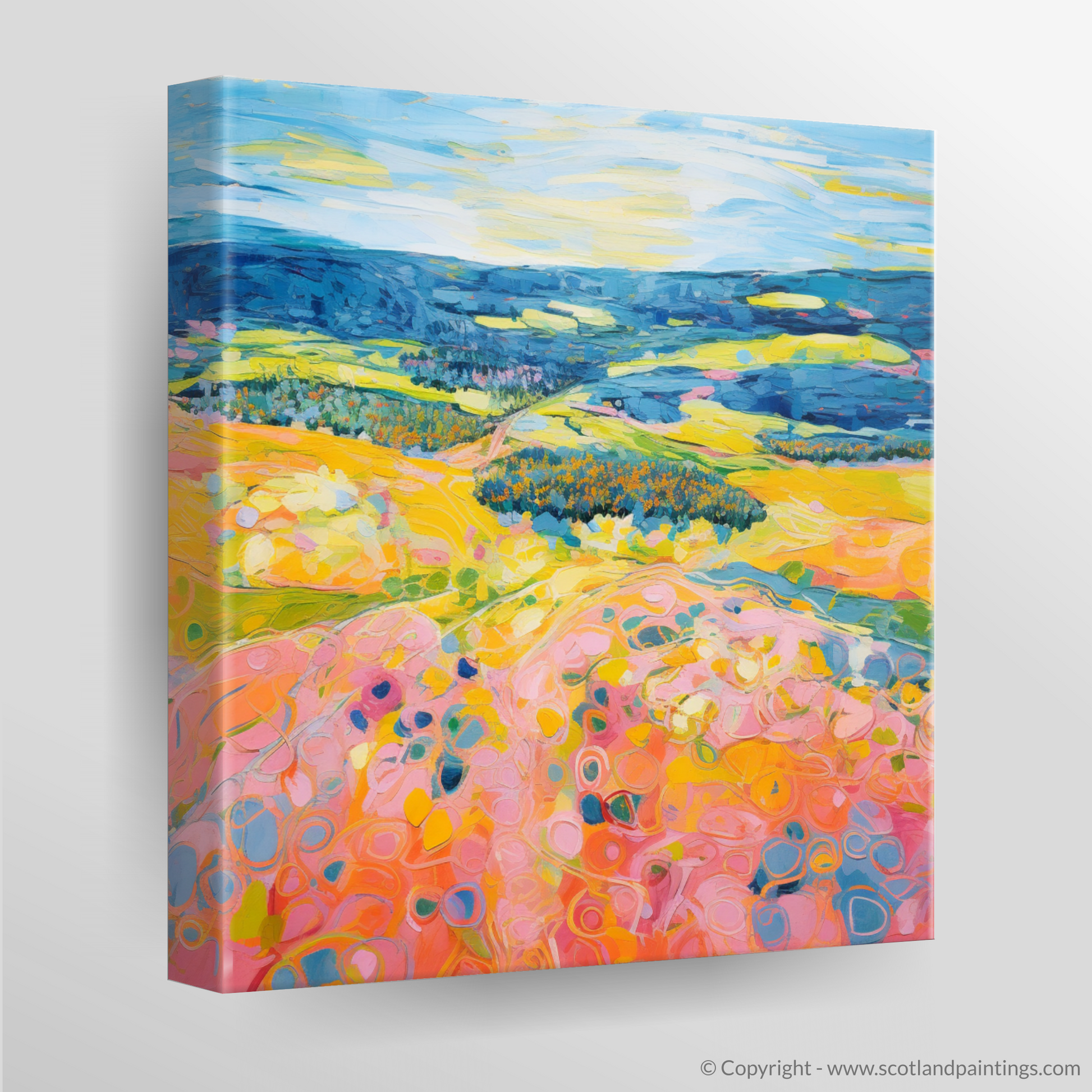 Canvas Print of Glenesk, Angus in summer