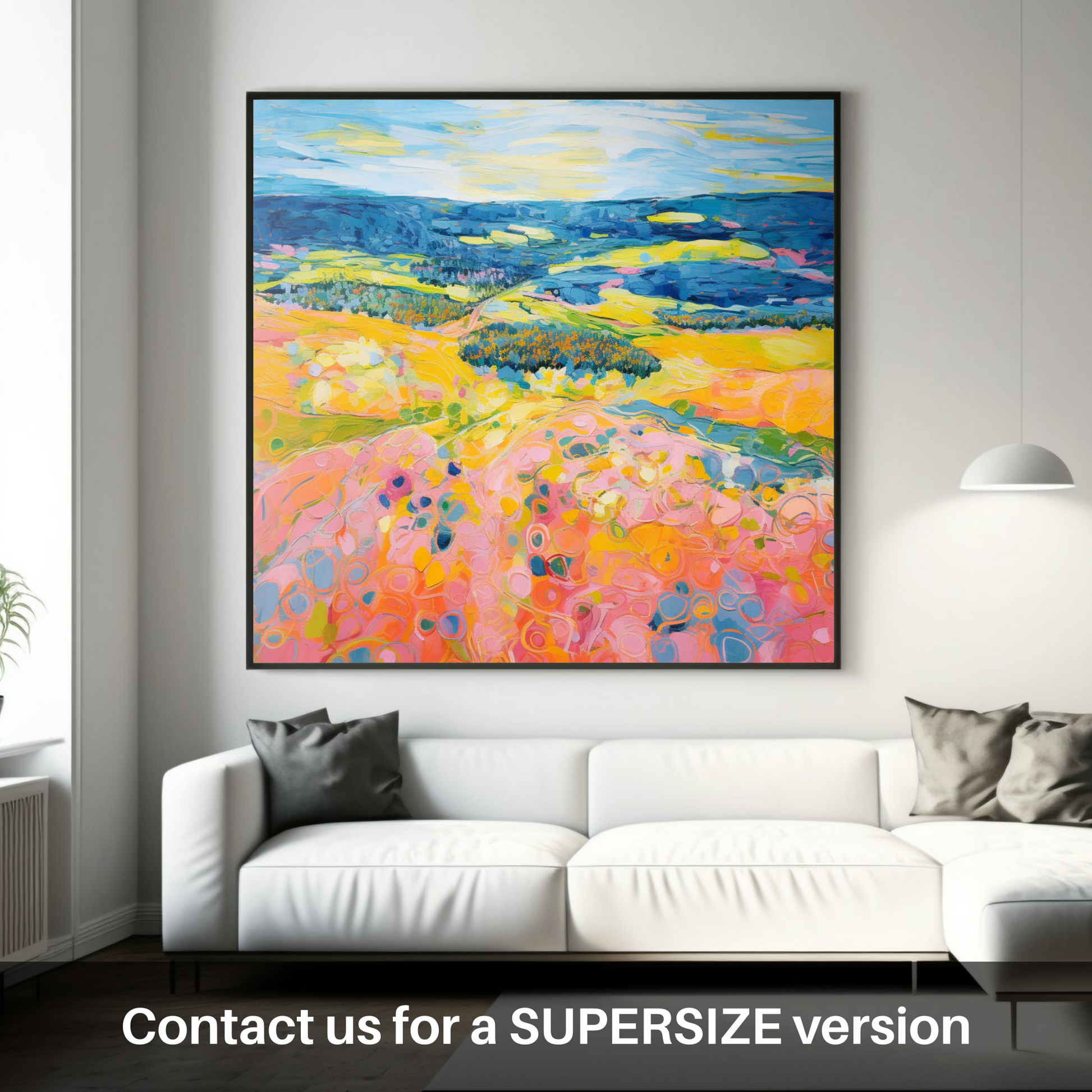 Huge supersize print of Glenesk, Angus in summer