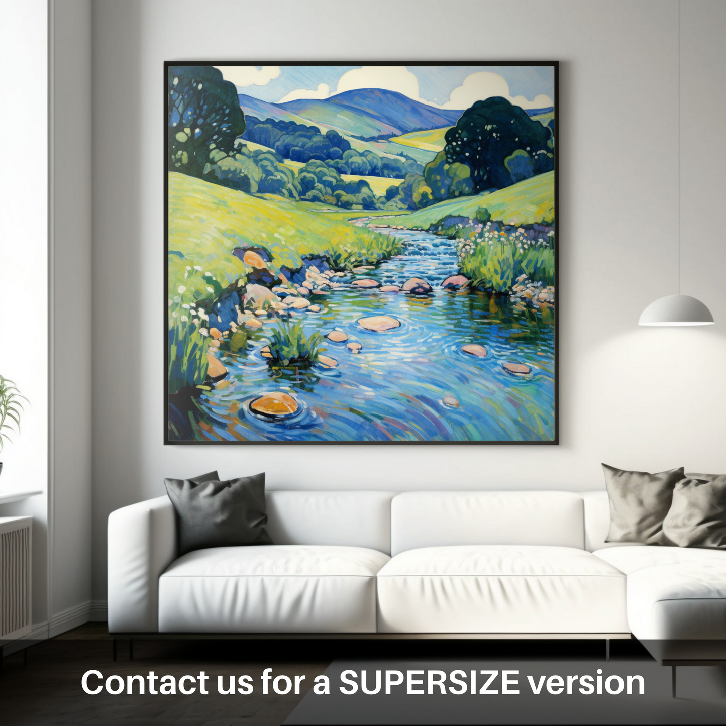 Huge supersize print of Glen Tilt, Perthshire in summer