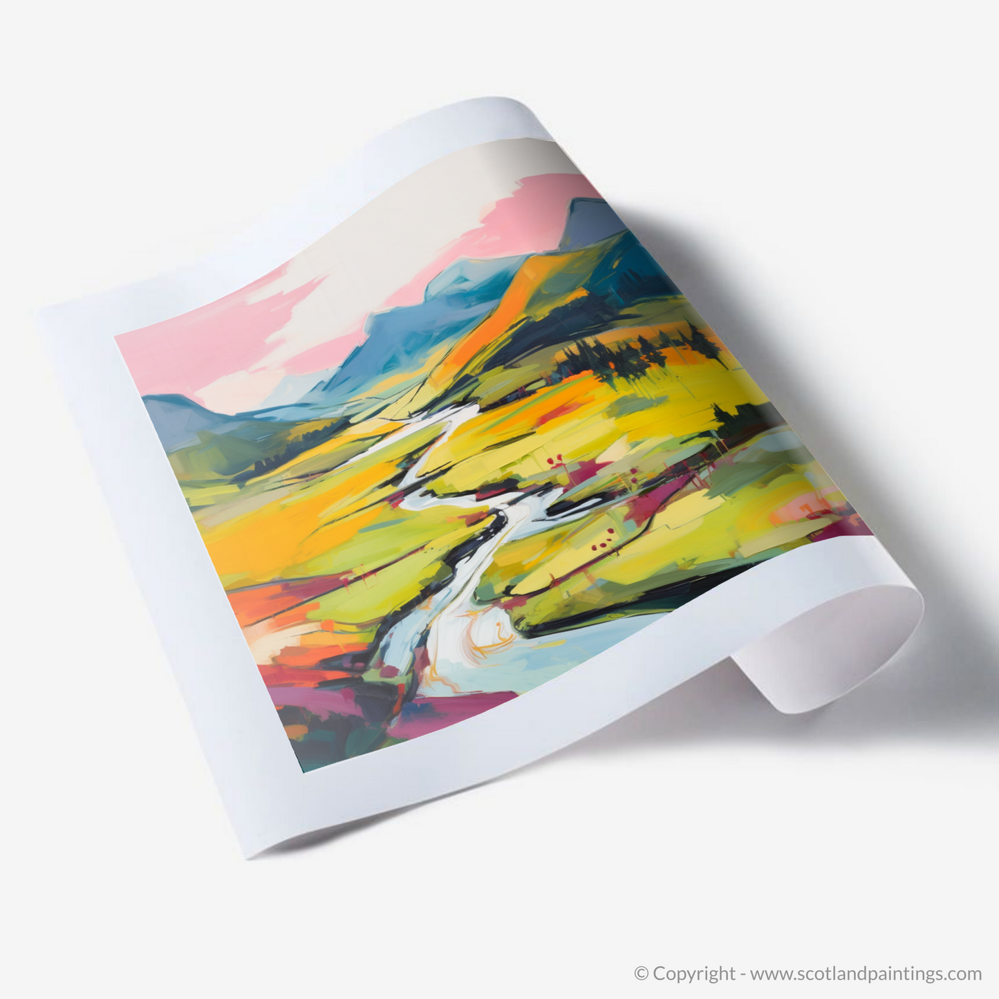 Art Print of Glen Strathfarrar, Highlands in summer