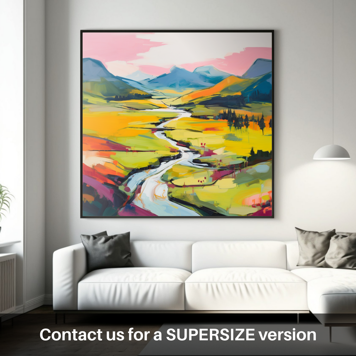 Huge supersize print of Glen Strathfarrar, Highlands in summer