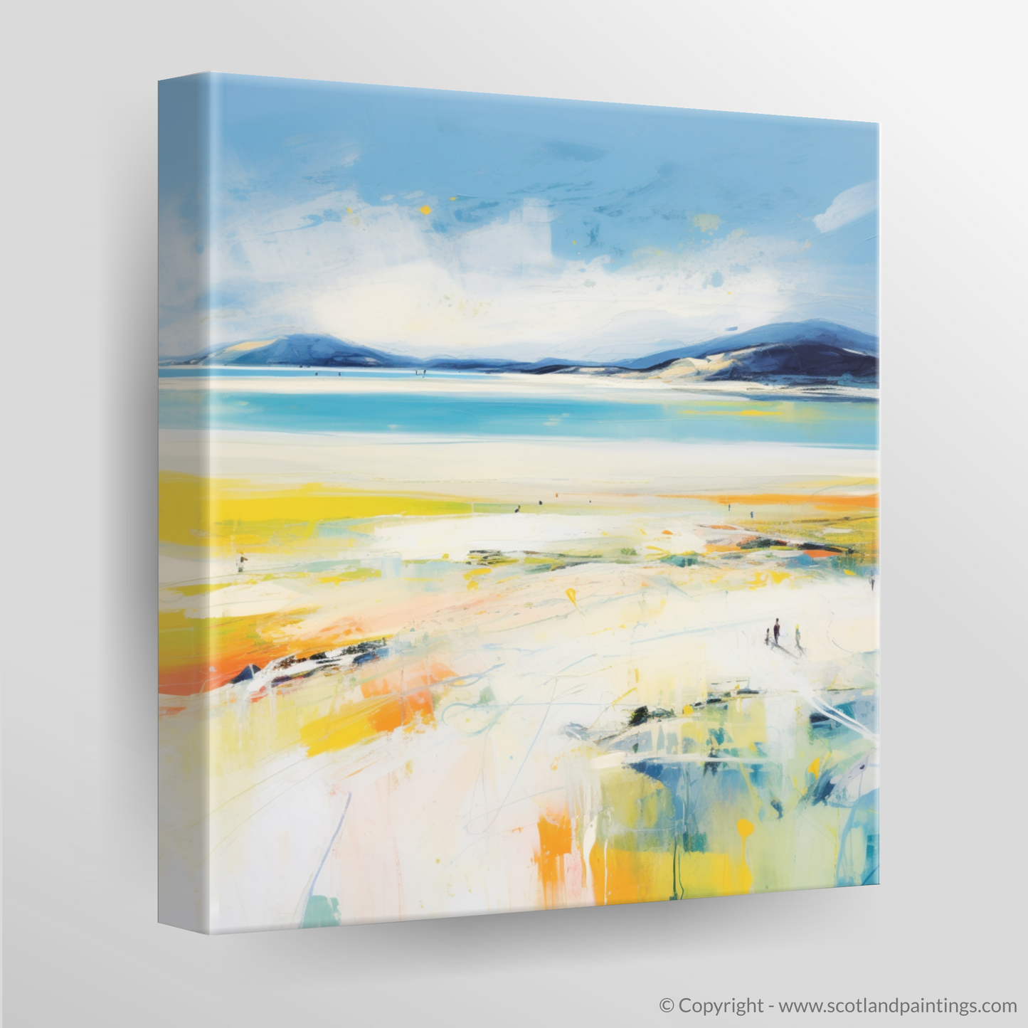 Canvas Print of Luskentyre Beach, Isle of Harris in summer