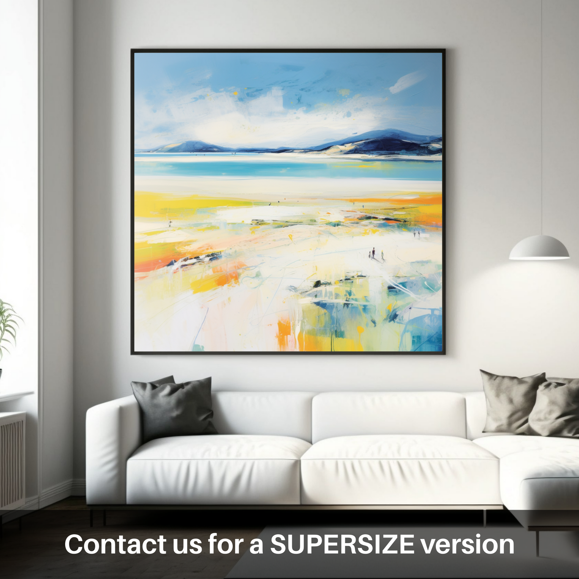 Huge supersize print of Luskentyre Beach, Isle of Harris in summer