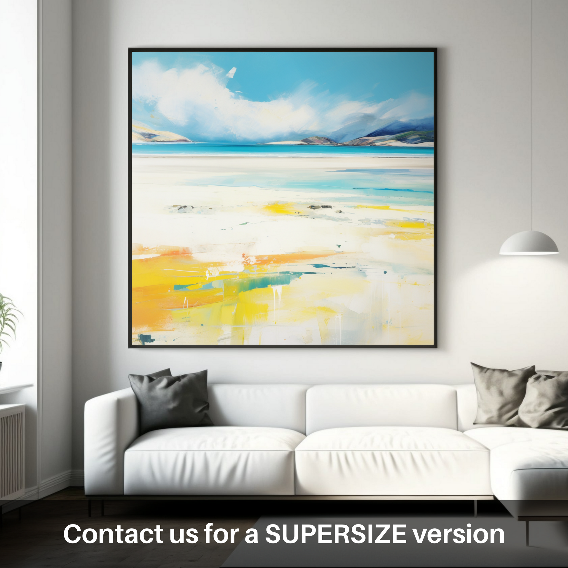 Huge supersize print of Luskentyre Beach, Isle of Harris in summer