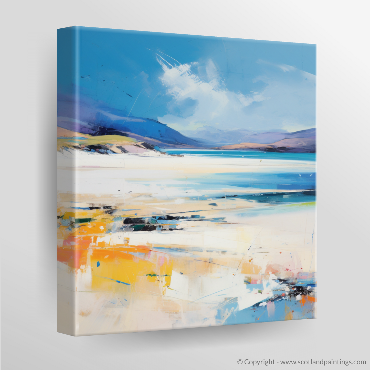 Canvas Print of Luskentyre Beach, Isle of Harris in summer