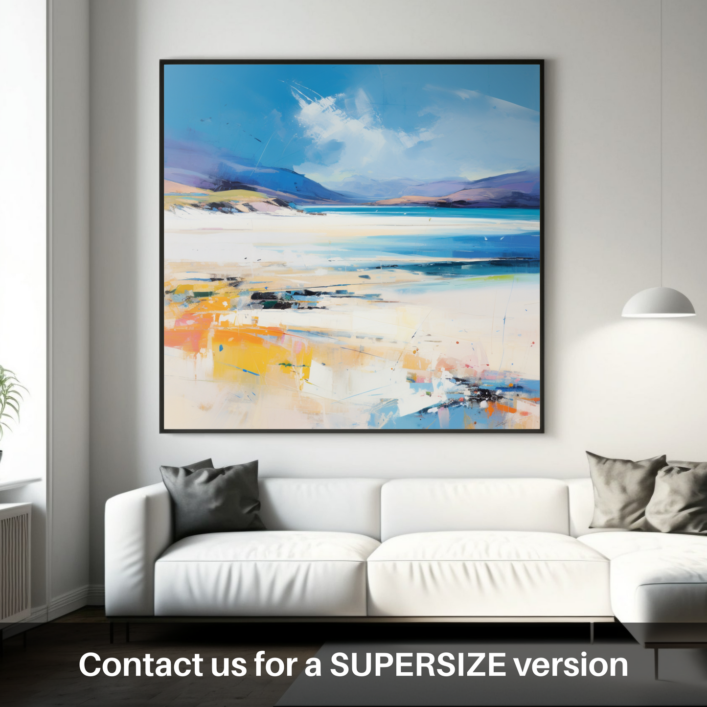 Huge supersize print of Luskentyre Beach, Isle of Harris in summer