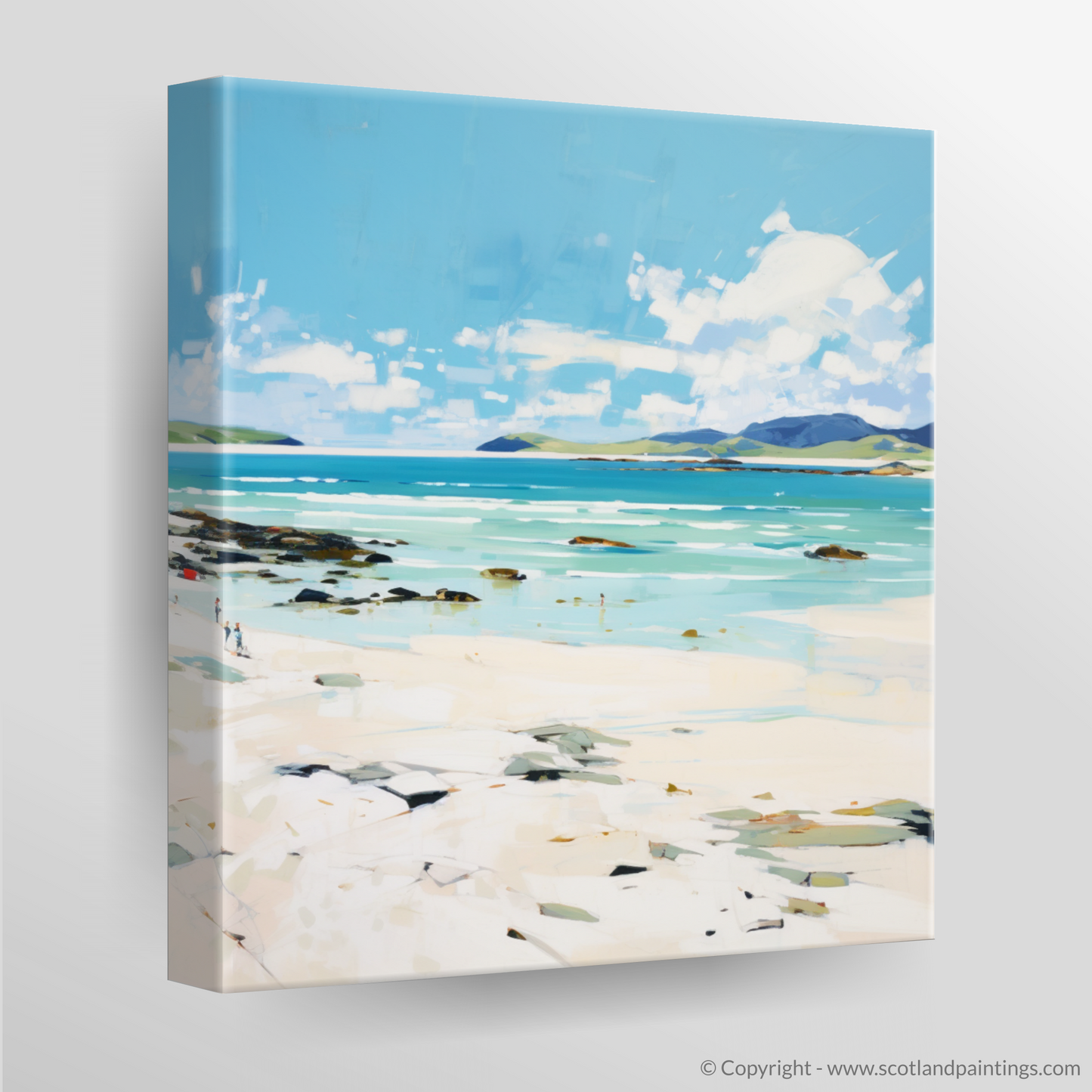 Canvas Print of Luskentyre Beach, Isle of Harris in summer