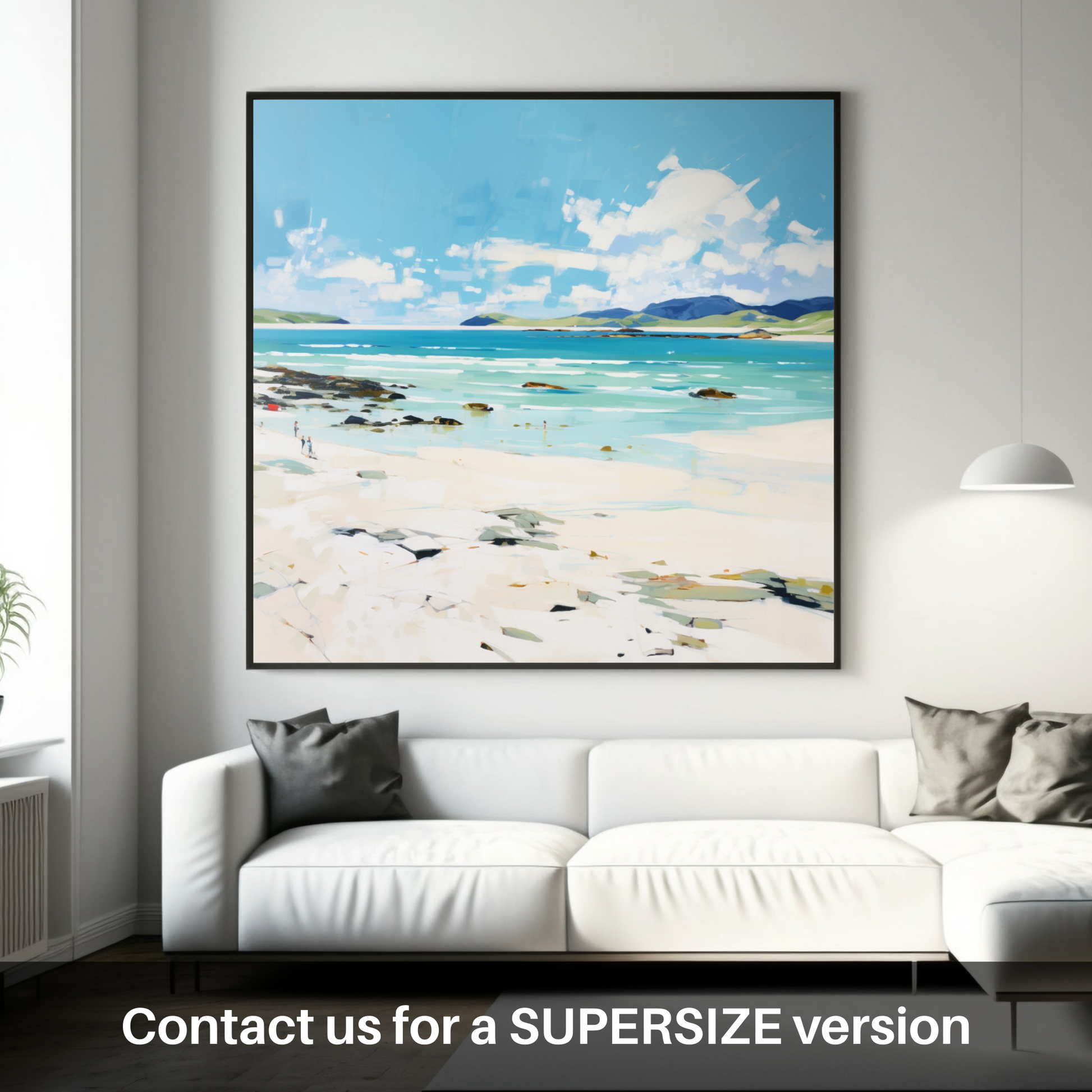 Huge supersize print of Luskentyre Beach, Isle of Harris in summer
