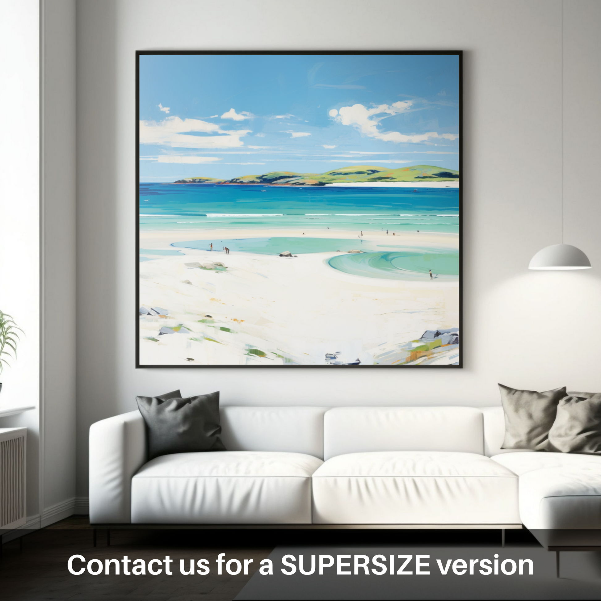 Huge supersize print of Luskentyre Beach, Isle of Harris in summer
