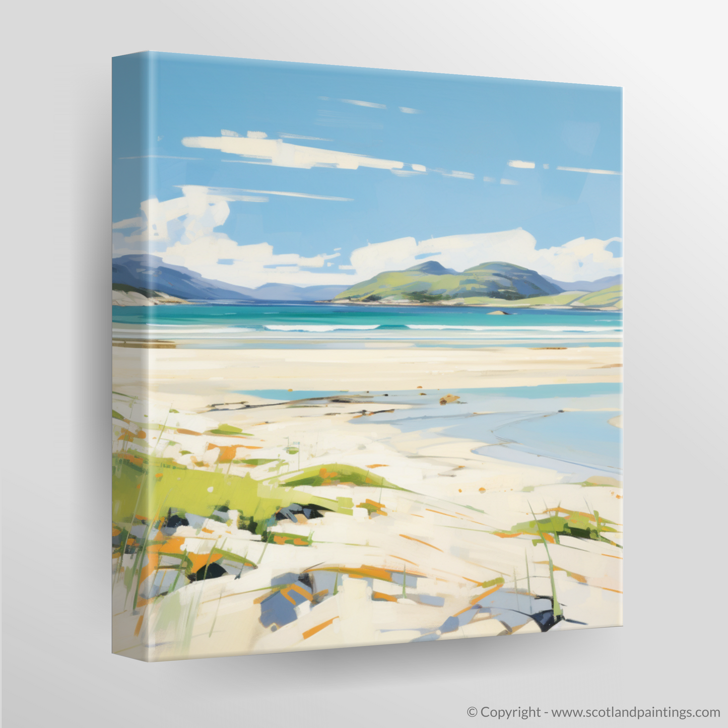 Canvas Print of Luskentyre Beach, Isle of Harris in summer