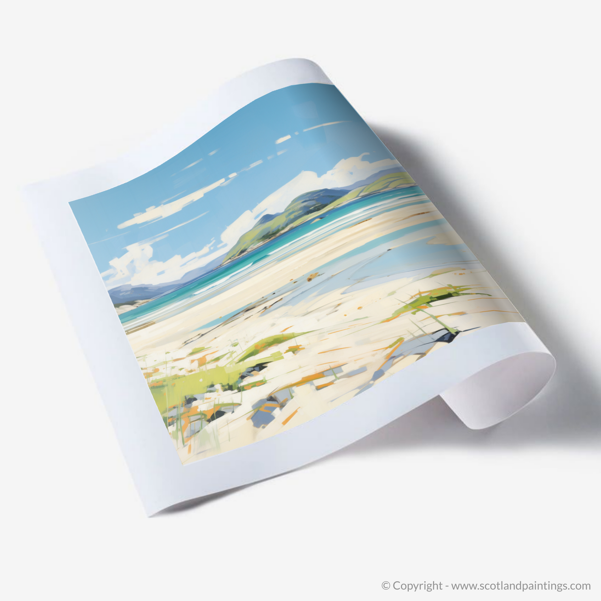 Art Print of Luskentyre Beach, Isle of Harris in summer