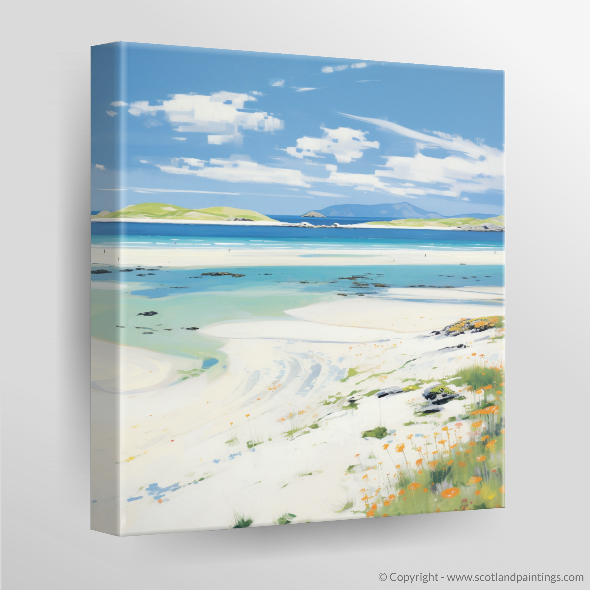 Canvas Print of Luskentyre Beach, Isle of Harris in summer